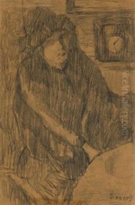Study For Portrait De Marthe Bonnard by Pierre Bonnard