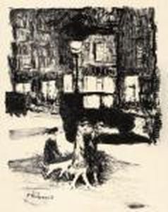 La Rue by Pierre Bonnard