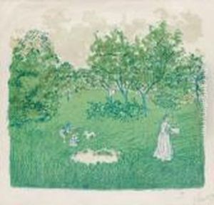 "le Verger" (the Orchard). by Pierre Bonnard
