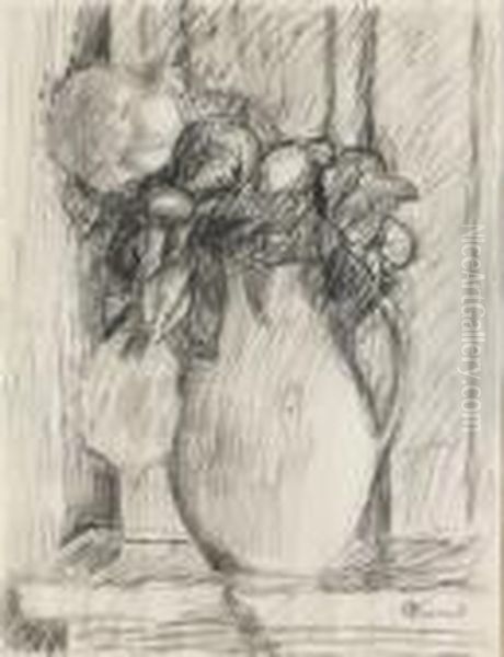 Etude Pour "roses Dans Un Vase Jaune" - view 1