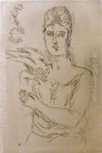 Woman With Dove by Pierre Bonnard