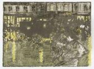 Rue, Le Soir,sous La Pluie by Pierre Bonnard