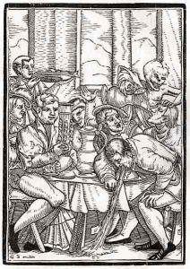 Death comes for the Drunkard by Hans Holbein the Younger