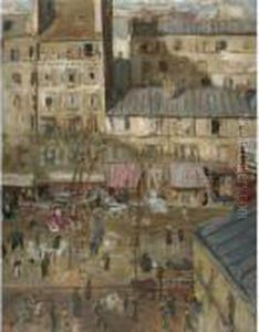 Le Boulevard Exterieur: Boulevard De Clichy Et Angle De La Ruede Douai by Pierre Bonnard