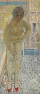 Nu Aux Babouches Rouges by Pierre Bonnard