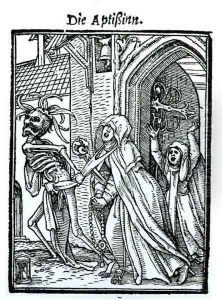 Death and the Abbotess by Hans Holbein the Younger