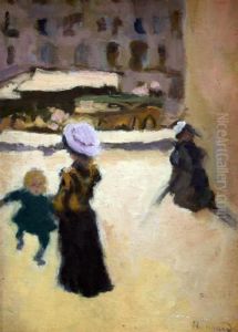 Paris Street Scene by Pierre Bonnard