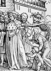 Death and the Duke from The Dance of Death by Hans Holbein the Younger