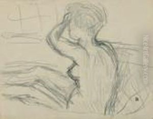 Nu A La Toilette/paysage by Pierre Bonnard