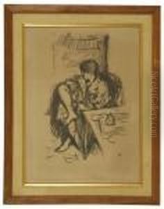 Le Toilette Assise by Pierre Bonnard