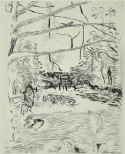 Le Parc Monceau by Pierre Bonnard