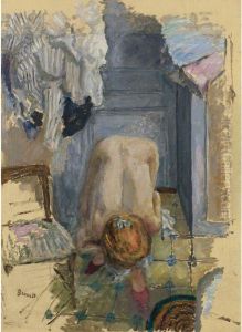 Nu Accroupi Penche En Avant by Pierre Bonnard
