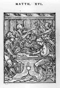 The Gamesters from the Dance of Death by Hans Holbein the Younger