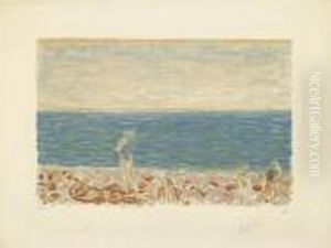 La Plage. by Pierre Bonnard