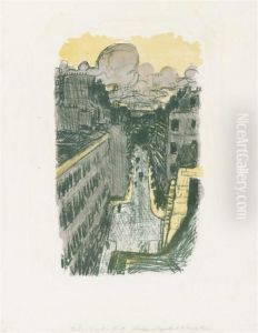 Rue Vue D'en Haut, From Quelques Aspects De La Vie De Paris by Pierre Bonnard