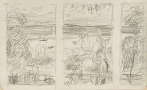 La Seine Depuis La Maison Du Peintre A Vernon by Pierre Bonnard