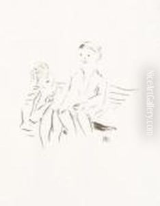 Les Enfants Sur Le Banc by Pierre Bonnard