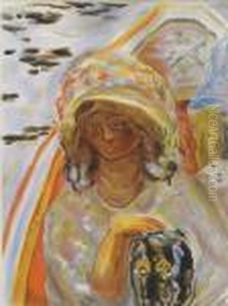 Young Woman In The Boat - view 1