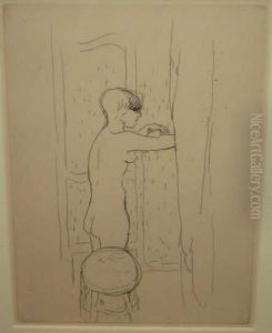 Nude Female Figure by Pierre Bonnard