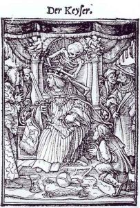 Death and the Emperor by Hans Holbein the Younger