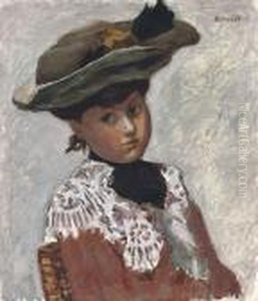 Portrait De Jeune Femme, Or Le Chapeau - view 1