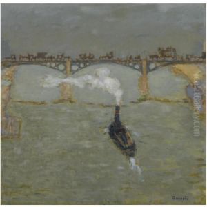 Remorqueur, Pont Sur La Seine by Pierre Bonnard