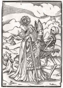 Death comes to the Bishop by Hans Holbein the Younger