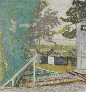 La Terrasse Sur La Seine, Vernon by Pierre Bonnard
