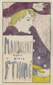 Femme Avec Mandoline (etude Pour Une Piece De Musique)