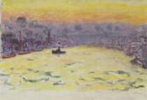 Le Port, Soleil Couchant by Pierre Bonnard