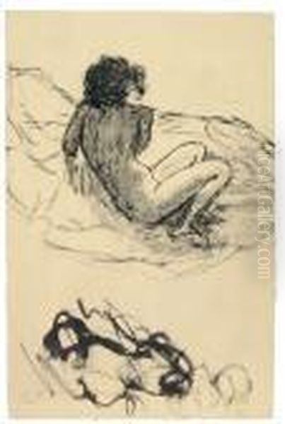 Jeune Fille Sur Un Lit - view 1