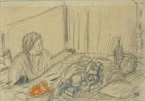 Femme Dans Un Interieur by Pierre Bonnard