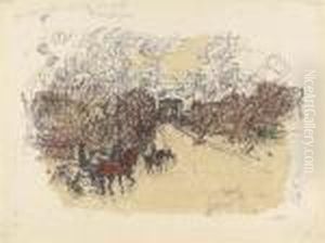 L'arc De Triomphe: Plate Xi, From Quelques Aspects De La Vie Deparis by Pierre Bonnard