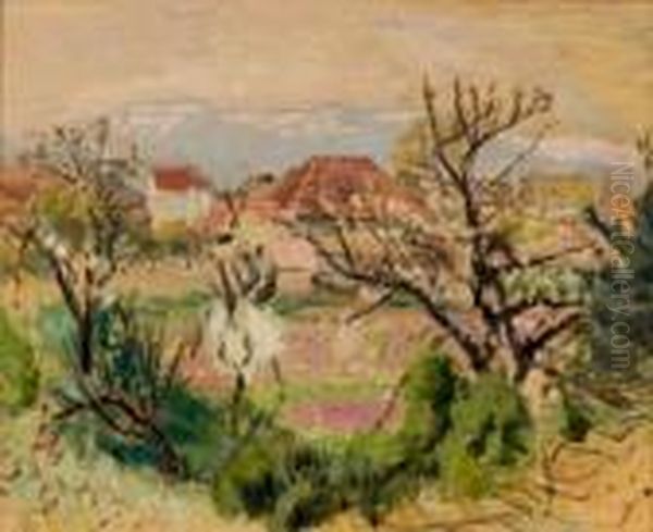 Arbres En Fleurs Dans Le Dauphine - Maison Au Toit Rouge - view 1