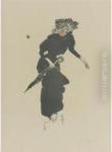 Femme Au Parapluie (bouvet 33) by Pierre Bonnard