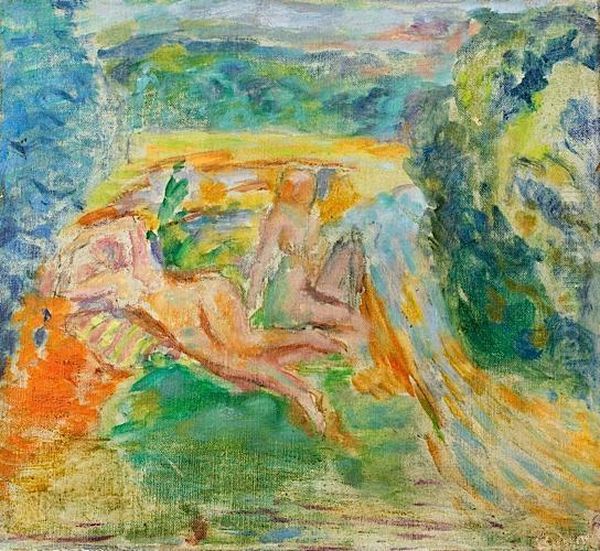 Baigneuses Dans Un Paysage - view 1