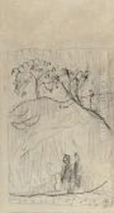 Deux Personnages Dans Une Foret by Pierre Bonnard