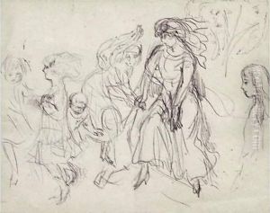 Etudes De Personnages. by Pierre Bonnard