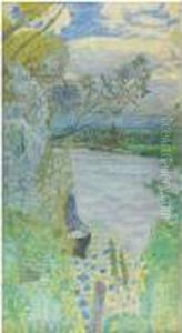 La Seine Pres De Vernon by Pierre Bonnard