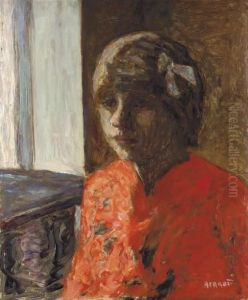 Marthe Bonnard En Corsage Rouge by Pierre Bonnard