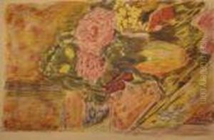 Fleurs (planche Pour L'album Pierre Bonnard). 1942-1946. by Pierre Bonnard