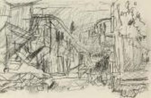 Rue Dans Une Ville (recto); Immeuble (verso) by Pierre Bonnard
