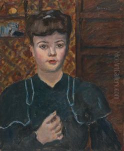 Jeune Femme A La Robe Bleu-vert, Vers 1905 by Pierre Bonnard