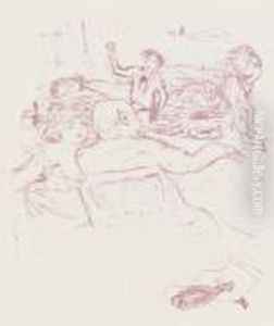 Parallelement By Paul Verlaine: One Plate (roger-marx 94; Bouvet 73) by Pierre Bonnard