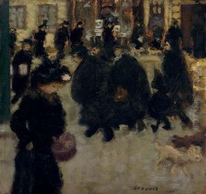Personnages Dans La Rue by Pierre Bonnard