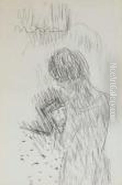 Femme Tenant Des Livres - view 1