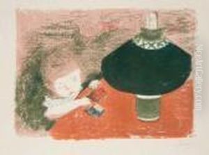 L'enfant A La Lampe (roger-marx, Bouvet 43) by Pierre Bonnard