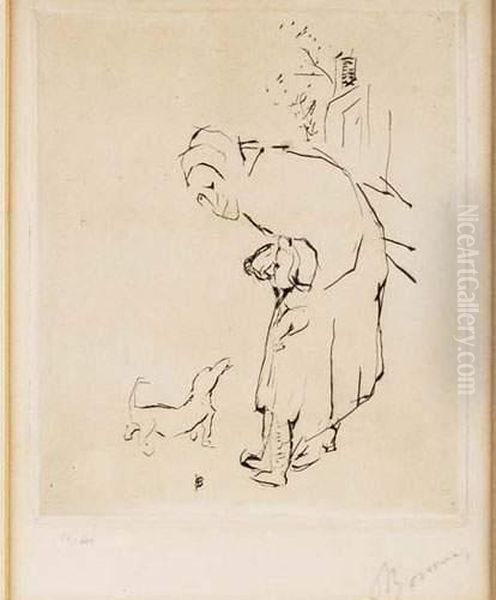 Vieille Femme Au Chien - view 1