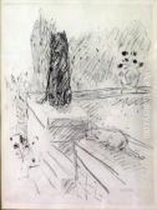 Chat Et Chien by Pierre Bonnard