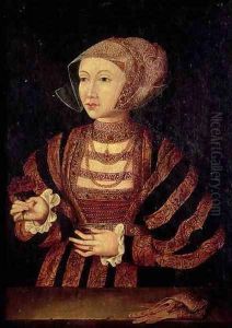 Portrait of Anne of Cleves 1515-57 Fourth wife of Henry VIII of England by Hans Holbein the Younger